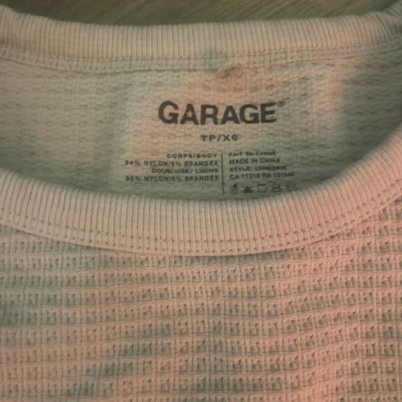Garage cropped tank top, size xs - Picture 2 of 3